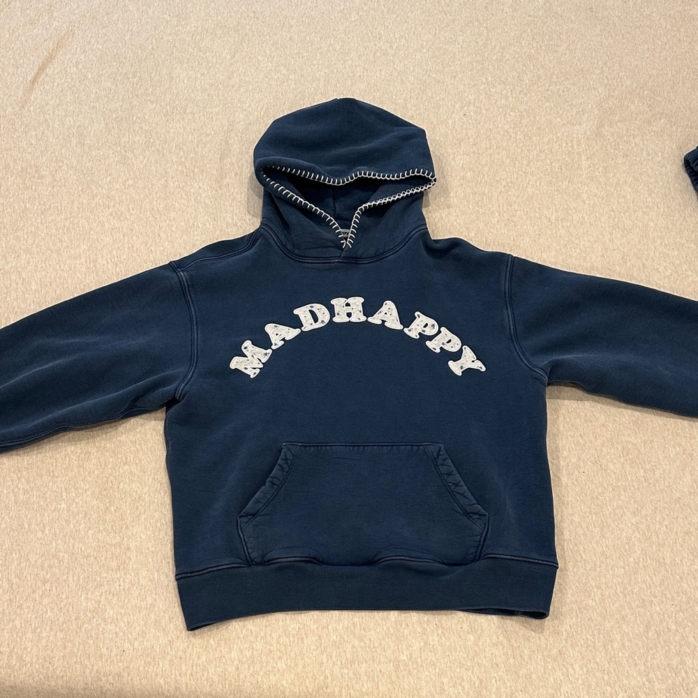 MadHappy Navy Hoodie Sweatshirt
